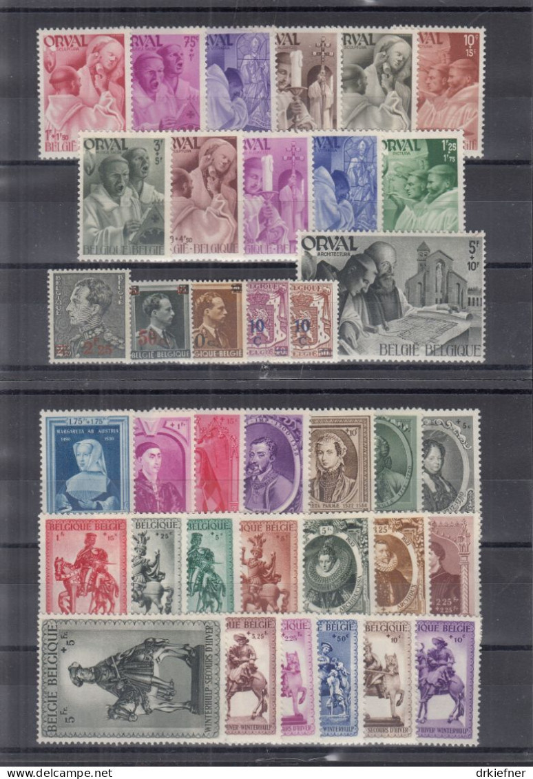 BELGIEN  553-578, 582-591, Postfrisch **, Aus Jahrgang 1941 - Unused Stamps