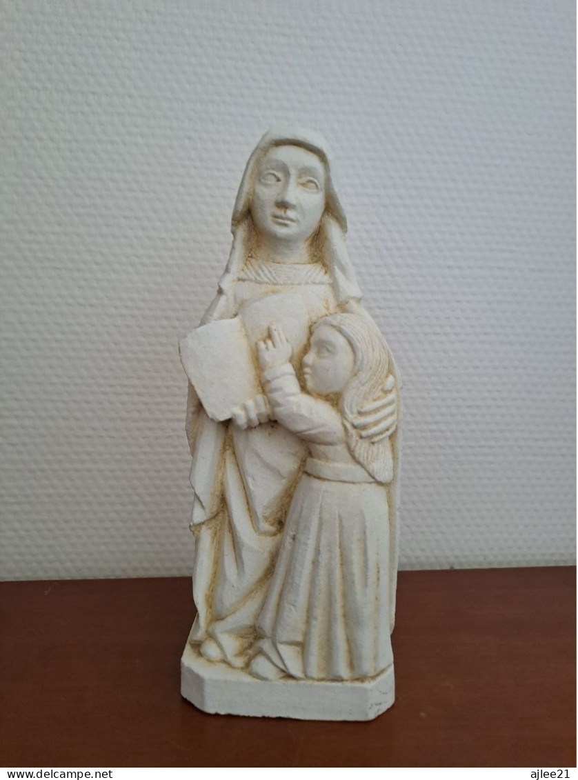 Statue Sainte Anne Et Sainte Vierge Marie. - Religieuze Kunst