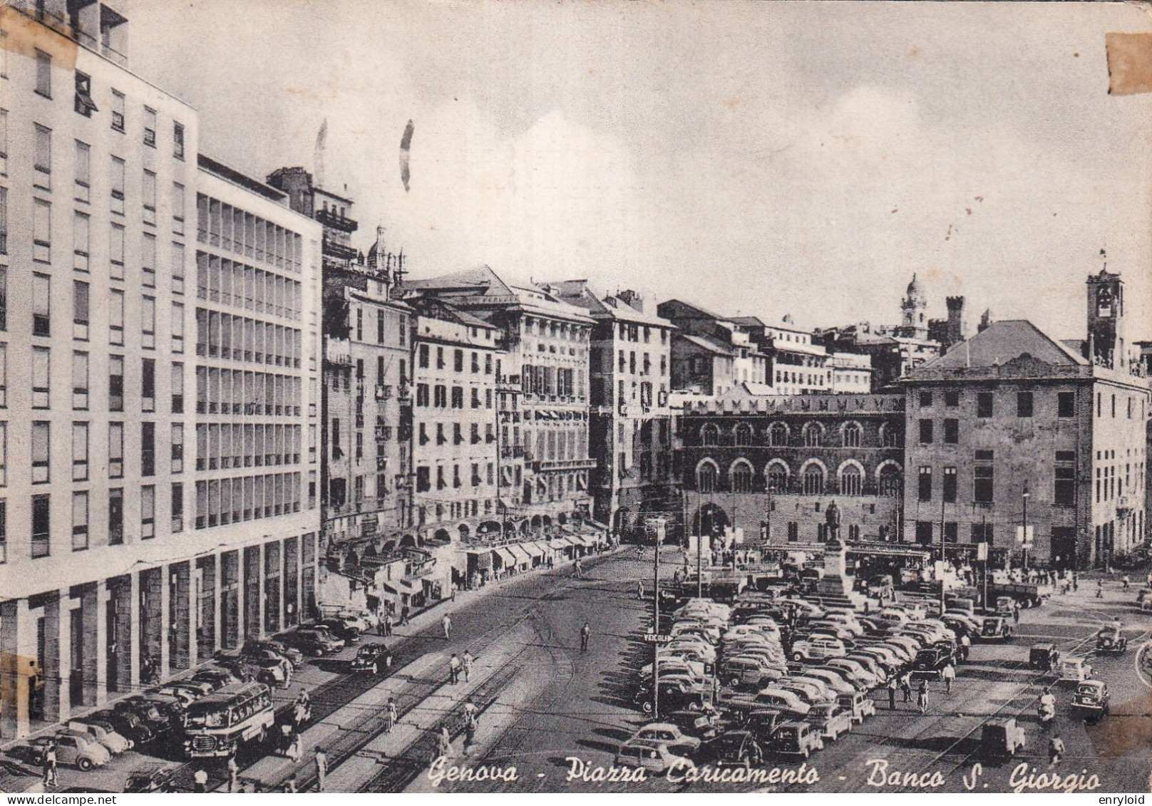 Genova Piazza Caricamento Banco San Giorgio - Genova (Genoa)