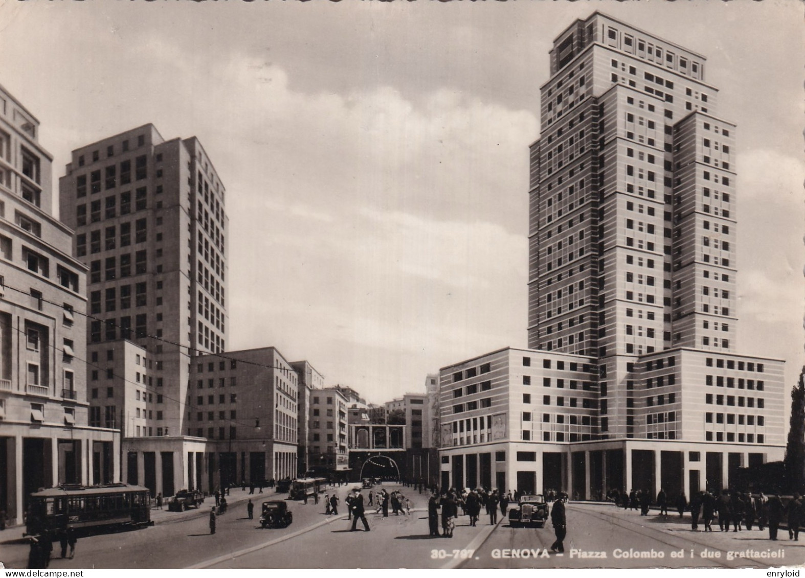 Genova Piazza Colombo E I Due Grattacieli - Genova (Genoa)