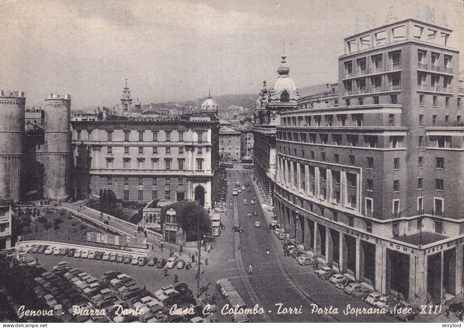 Genova Piazza Dante Cristoforo Colombo Torri Porta Soprana - Genova (Genoa)
