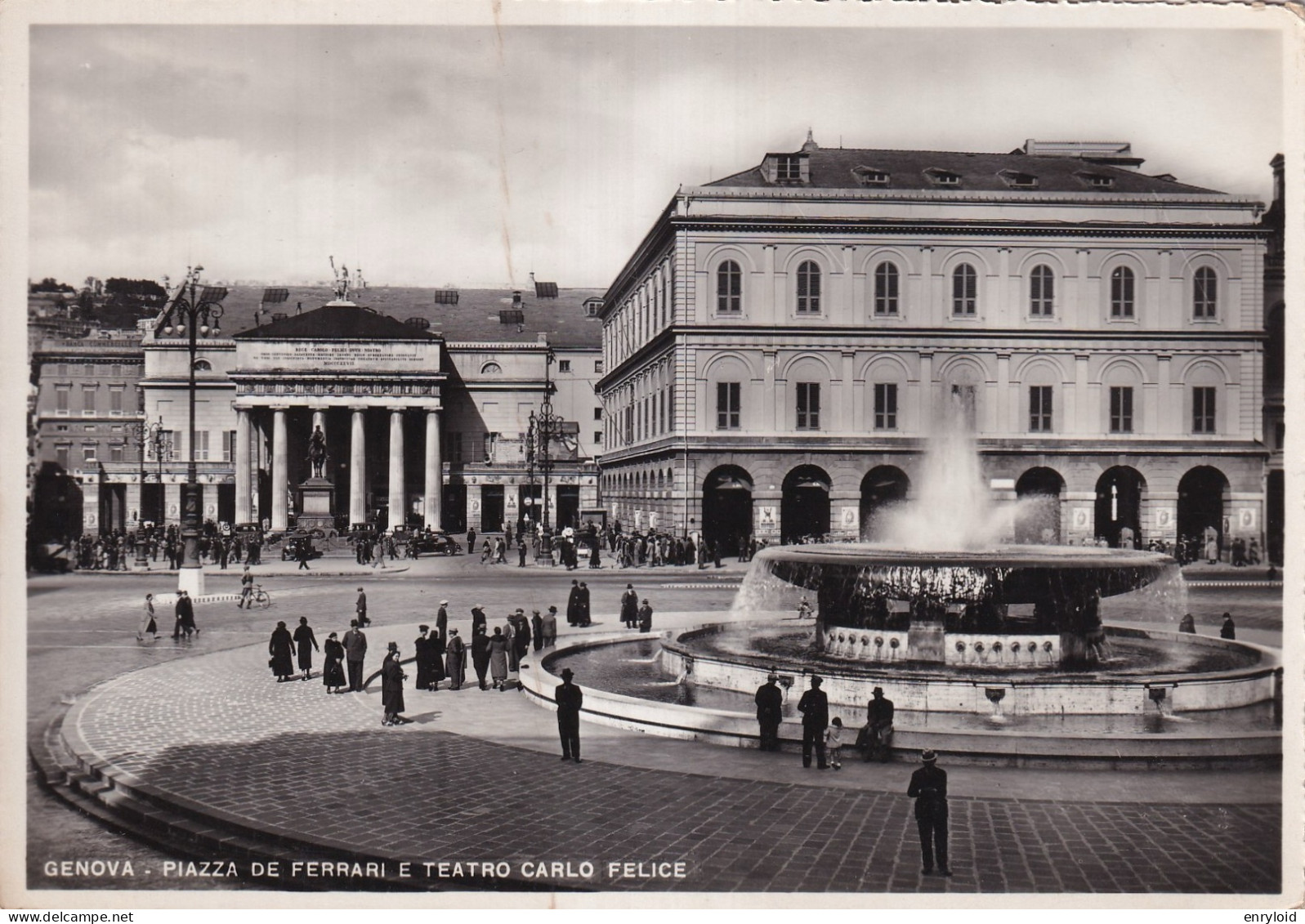 Genova Piazza De Ferrari E Teatro Carlo Felice - Genova (Genoa)