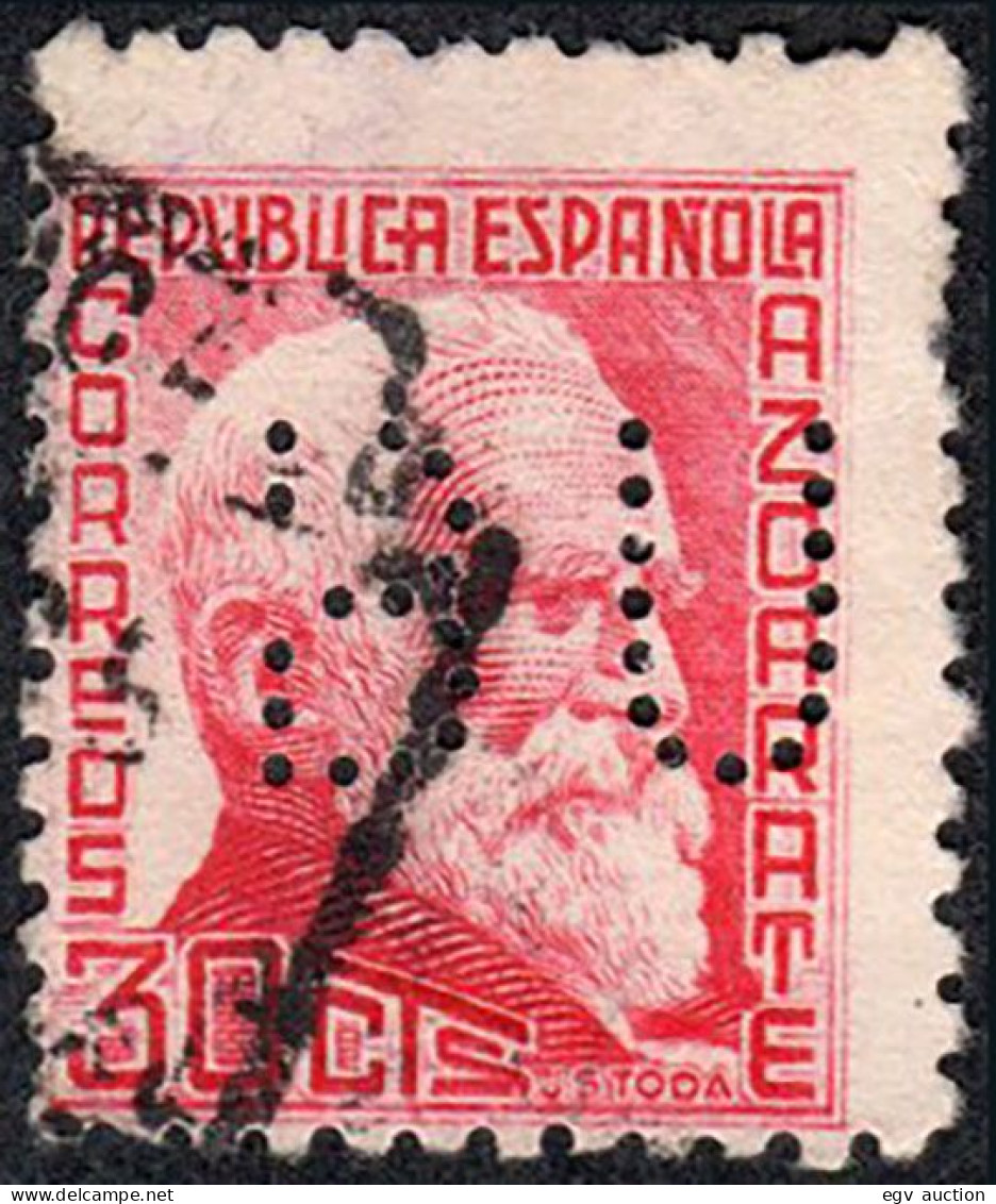 Madrid - Perforado - Edi O 686 - "BU" (Banco) - Used Stamps