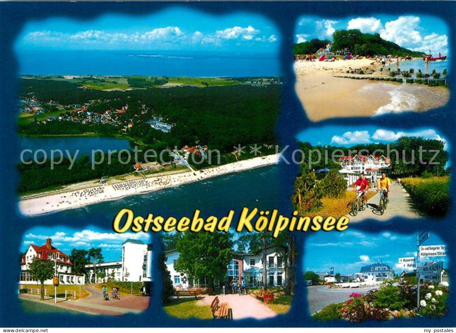 73267398 Koelpinsee Usedom Strand Fahrradtour Promenade Kurhotels Fliegeraufnahm - Usedom