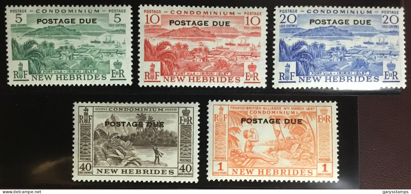 New Hebrides 1957 Postage Due Set MNH - Timbres-taxe