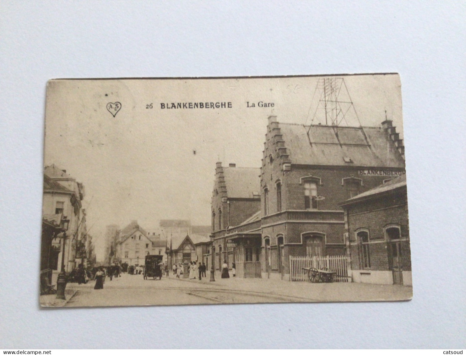 Carte Postale Ancienne (1911)  Blankenberghe La Gare - Blankenberge