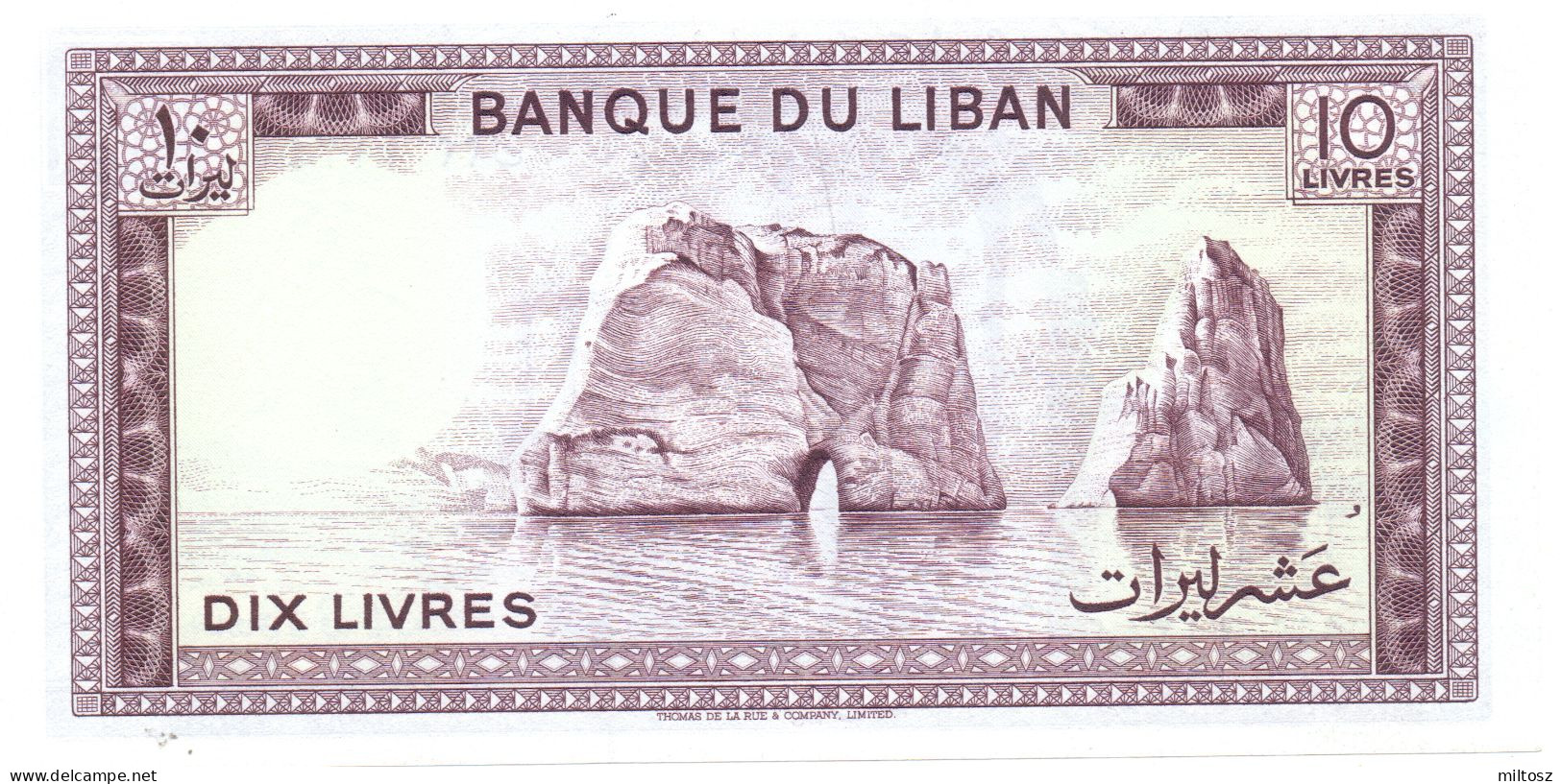 Lebanon 10 Livres 1986 - Líbano