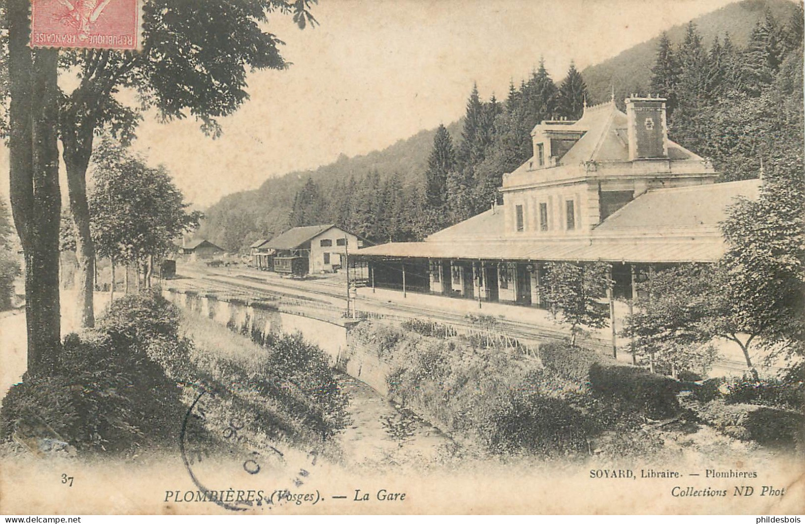 VOSGES  PLOMBIERES   La Gare - Plombieres Les Bains