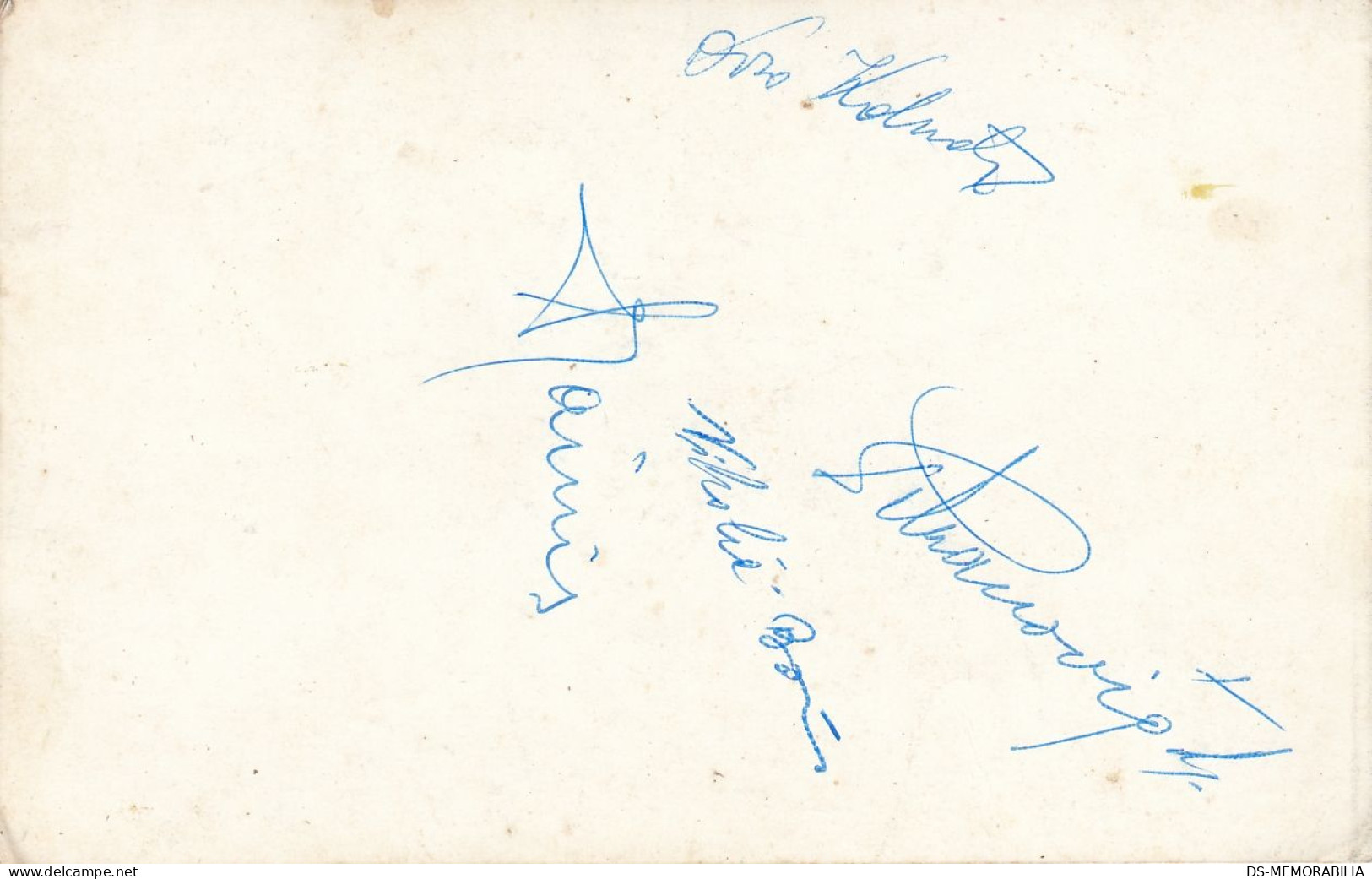 Croatian Music Band Ansambl Dalmacija Card W Autographs Signatures - Croazia