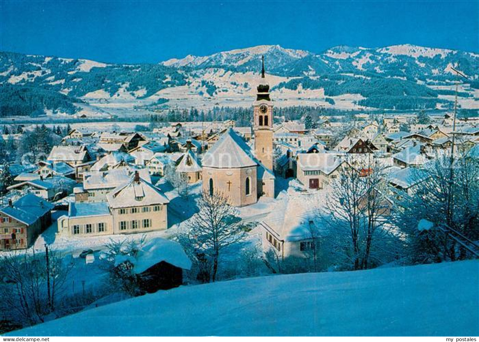 73266937 Sonthofen Oberallgaeu Panorama Wintersportplatz Mit Stuibenkette Sontho - Sonthofen