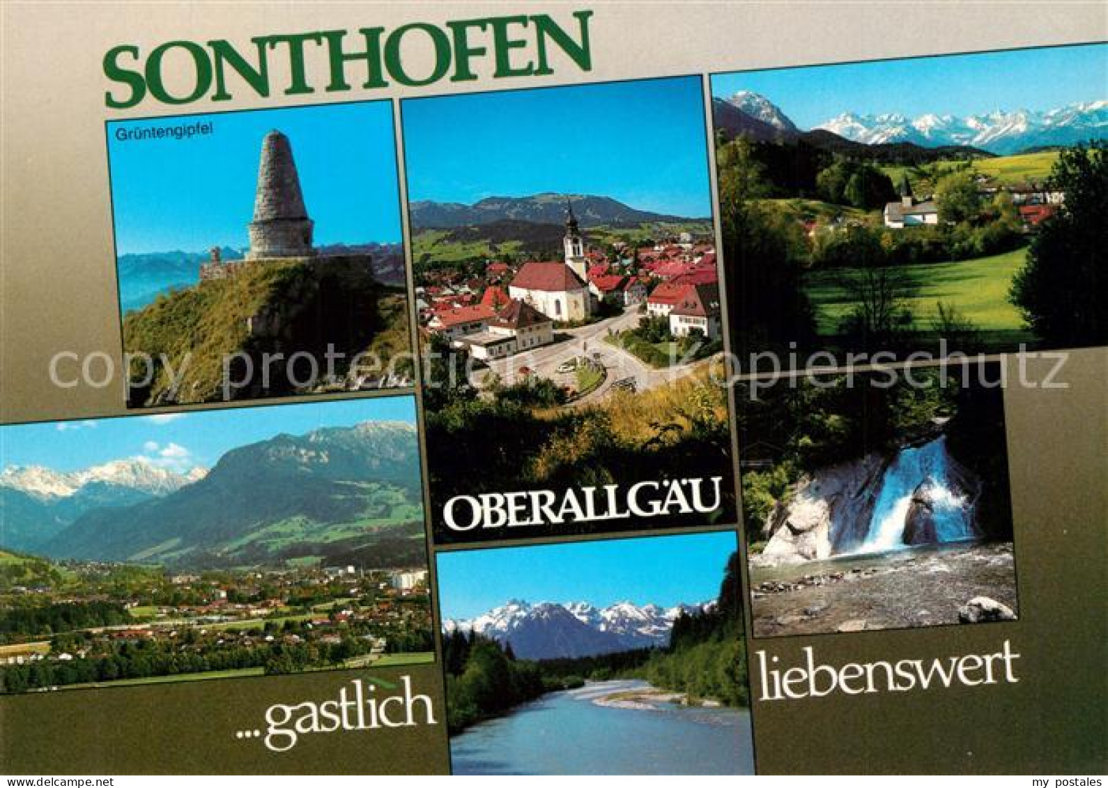 73266931 Sonthofen Oberallgaeu Und Umgebung Gruentengipfel Wasserfall Alpen Sont - Sonthofen