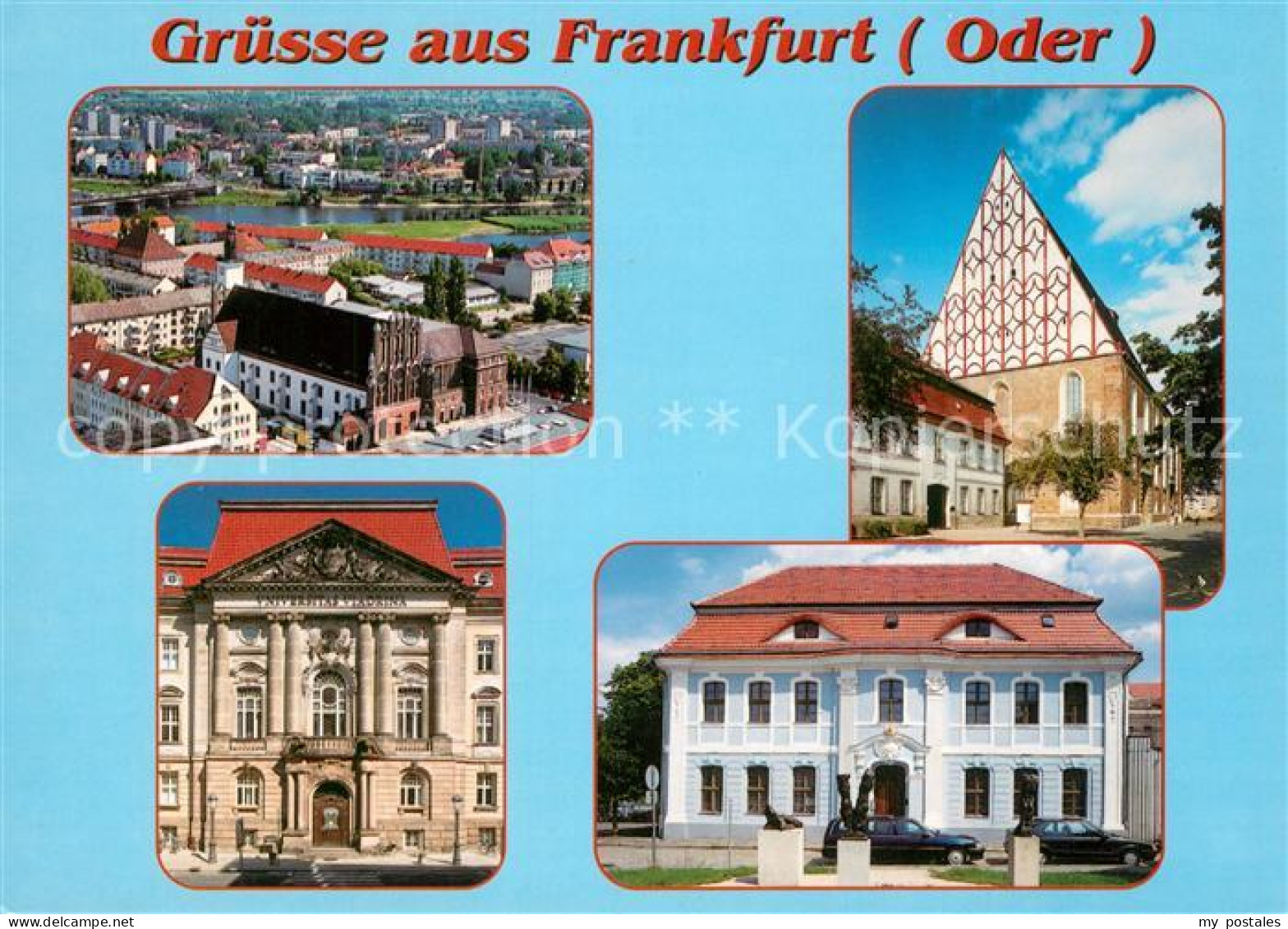 73266879 Frankfurt Oder Innenstadt Rathaus Oderbruecke Konzerthalle Europa Unive - Frankfurt A. D. Oder