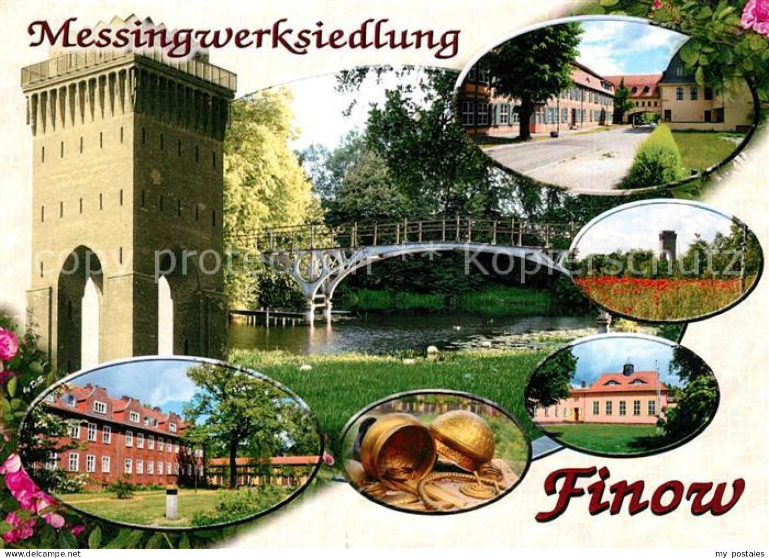 73266863 Finow Eberswalde Messingwerksiedlung Wasserturm Bruecke Finow Eberswald - Eberswalde