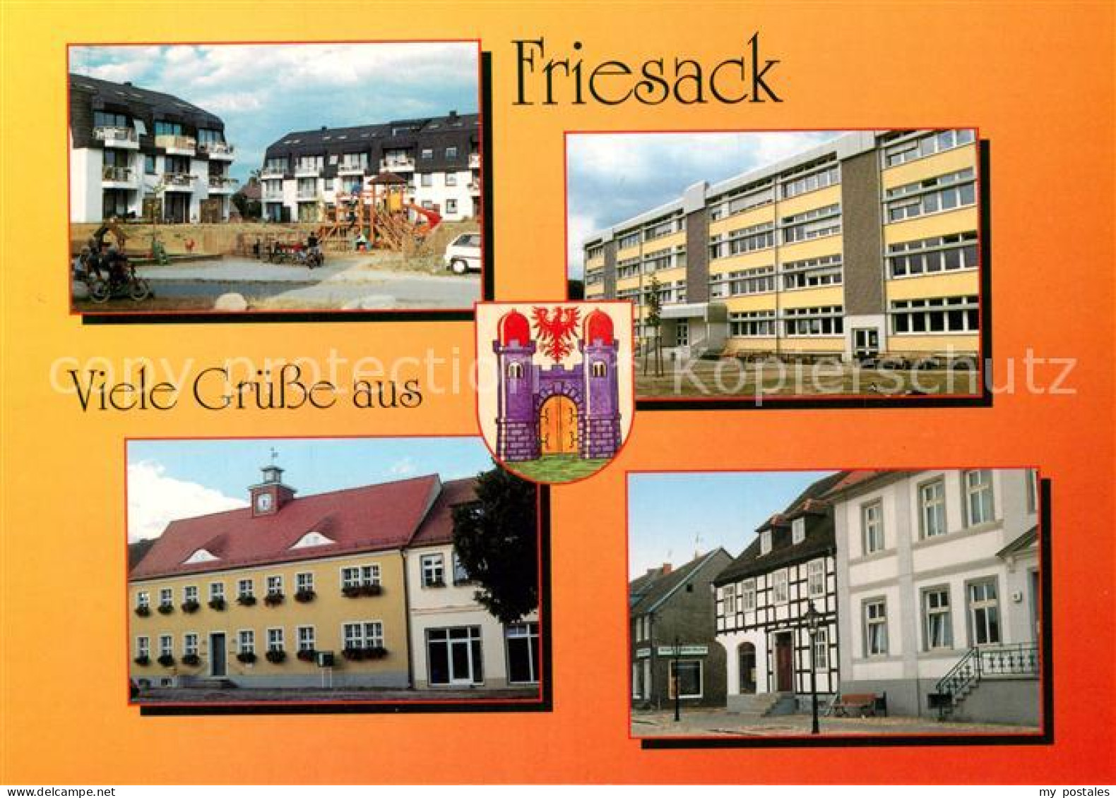 73266836 Friesack Sozialer Wohnungsbau Schule Rathaus Markt Museum Friesack - Friesack