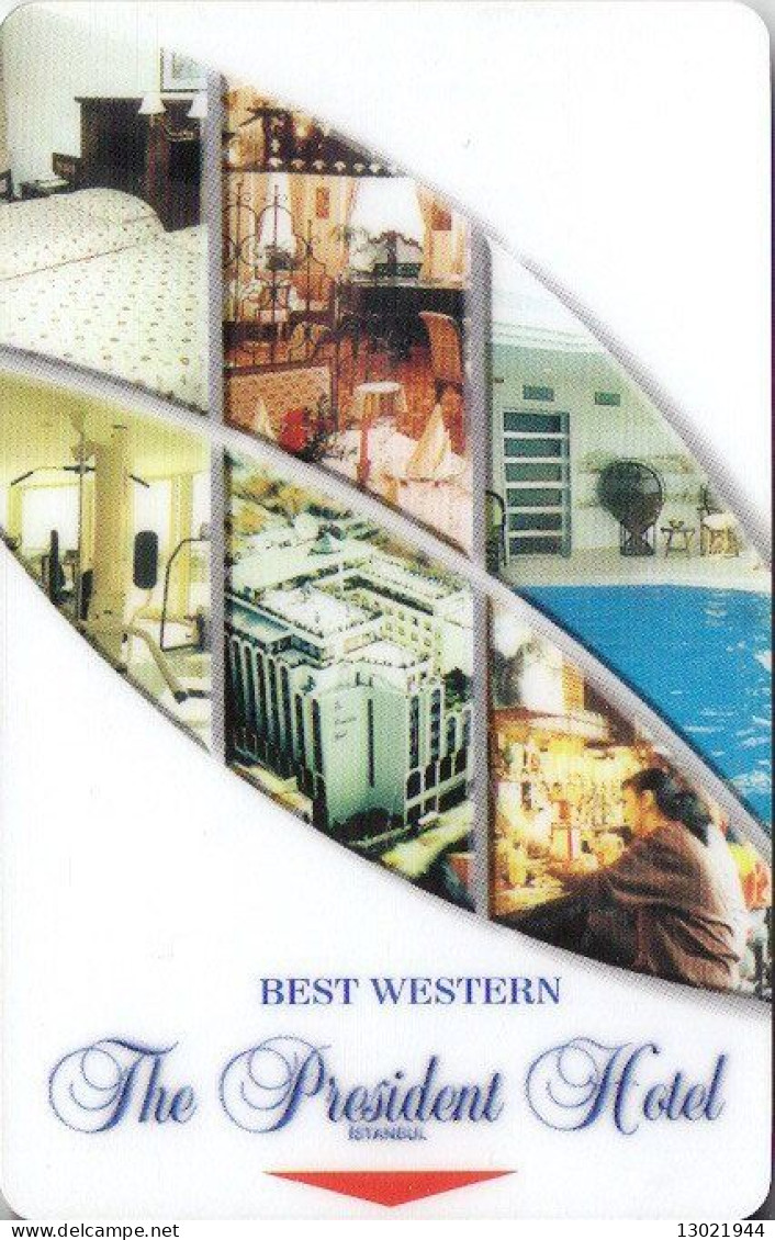 TURCHIA   KEY HOTEL    Best Western The President Hotel Istanbul - Hotelsleutels (kaarten)
