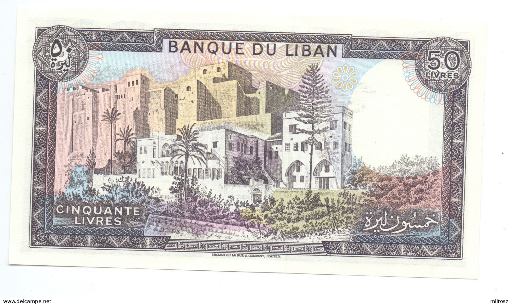 Lebanon 50 Livres 1985 - Líbano