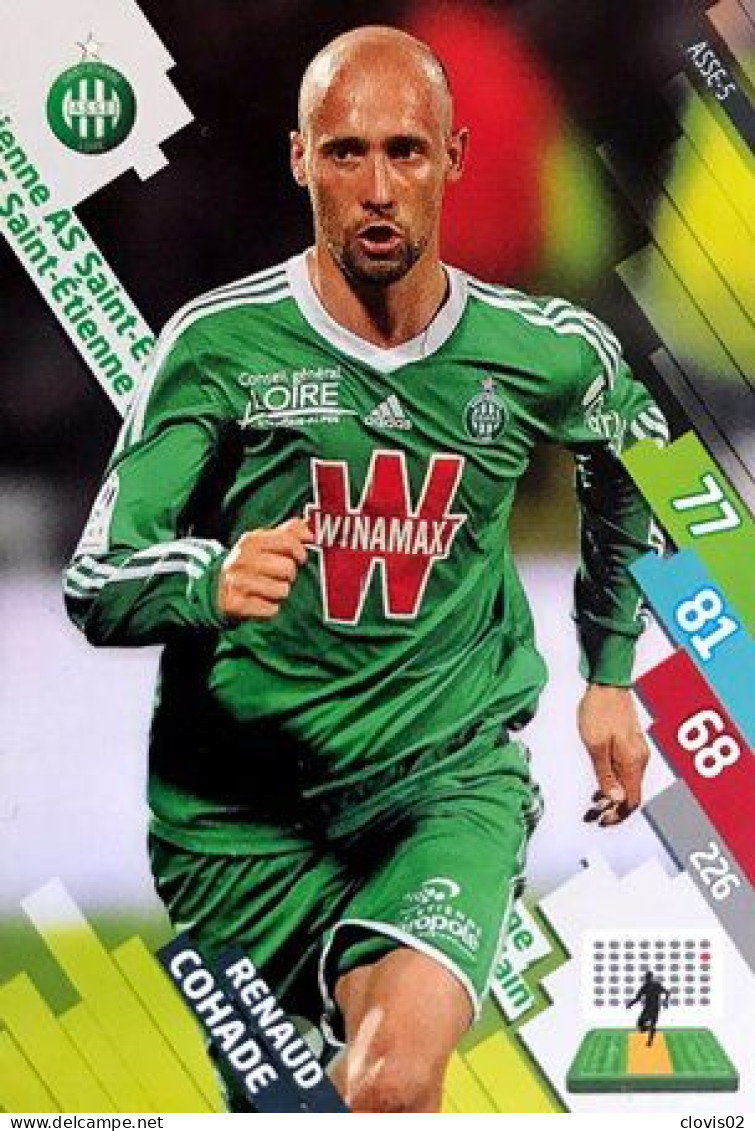 ASSE-5 Renaud Cohade - AS Saint-Étienne - Panini Adrenalyn XL LIGUE 1 - 2014-2015 Carte Football - Trading Cards