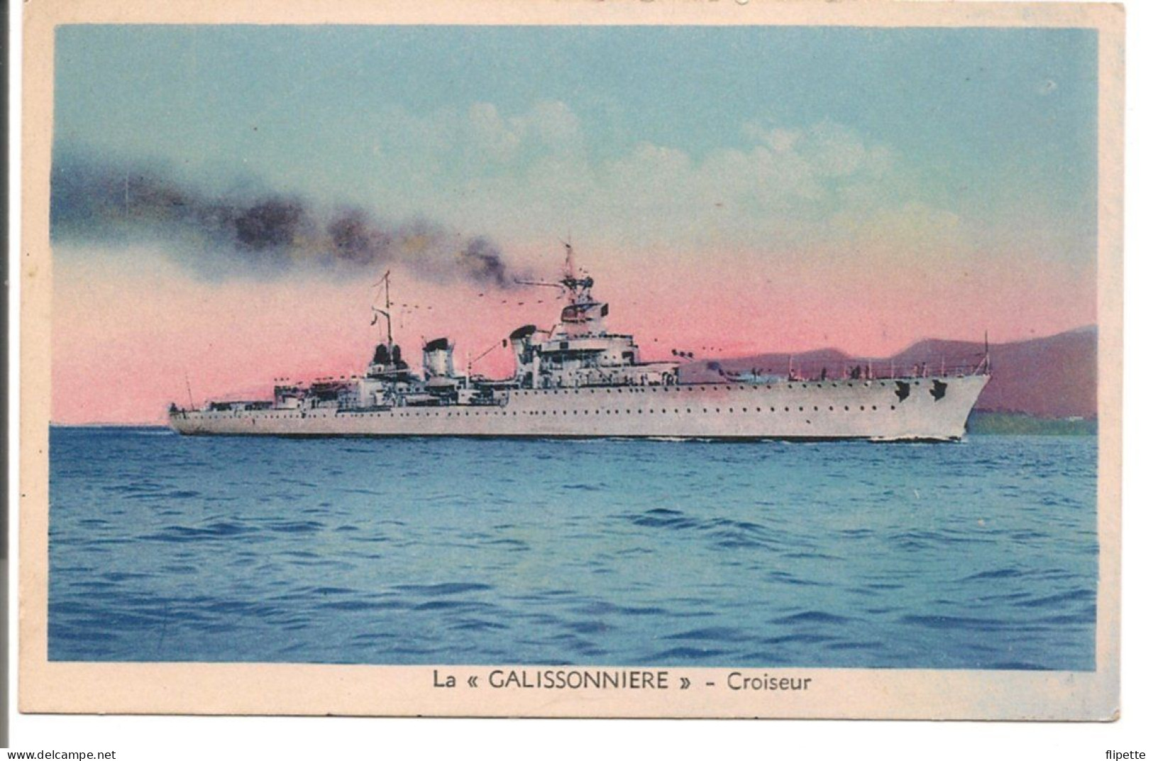 L150C1008 - Lot De Quatre Cartes - Croiseurs  - Belles éditions Françaises Et Bouvet - Guerre