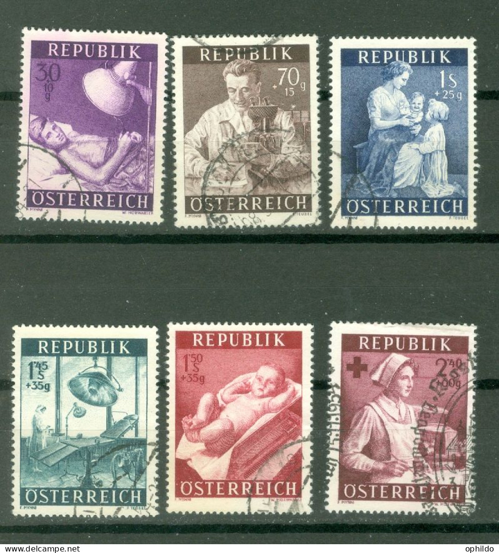 Autriche  Yv 832/837  Ob TB  Médecine  - Used Stamps