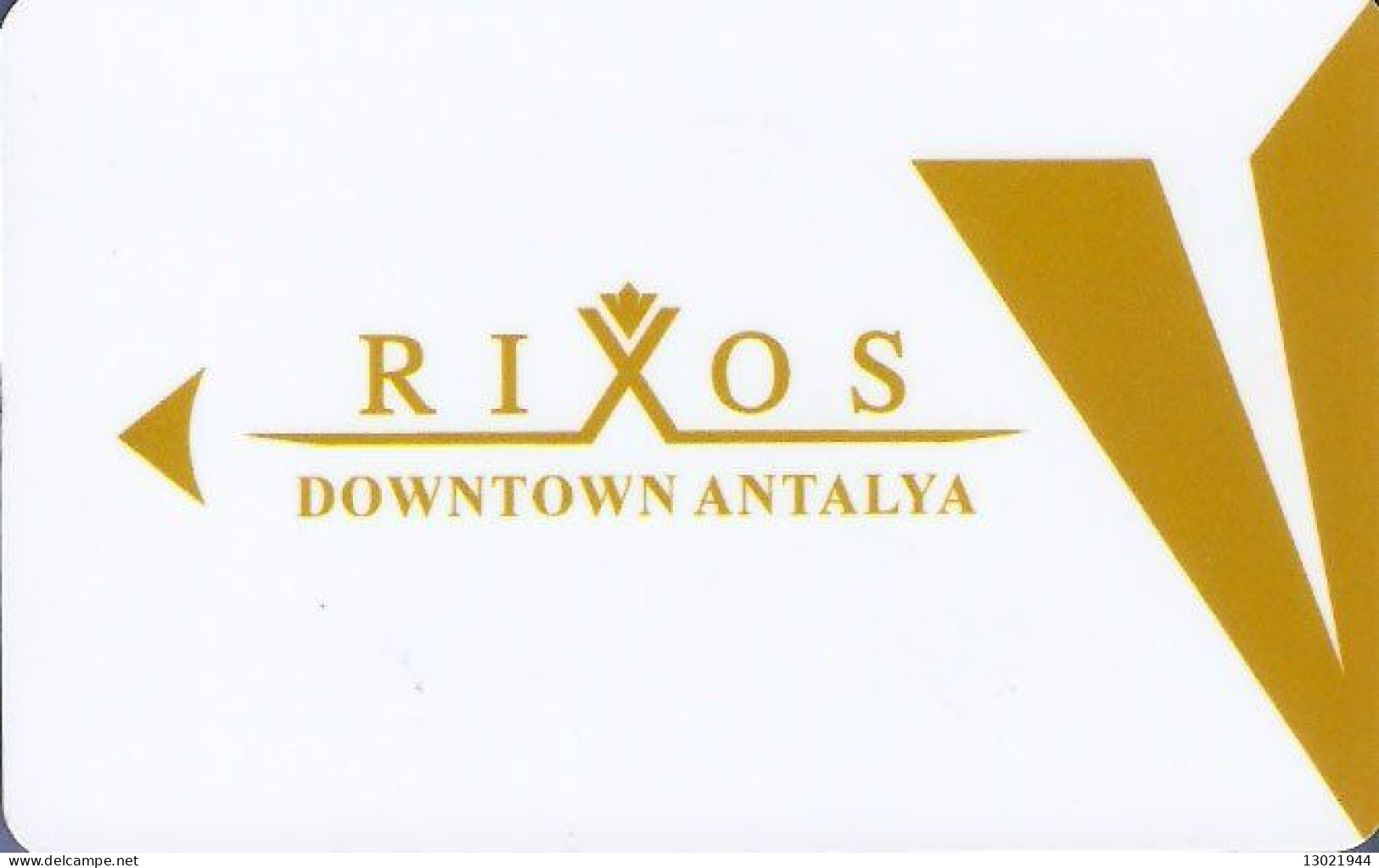 TURCHIA   KEY HOTEL  Rixos Downtown Antalya - Hotel Keycards