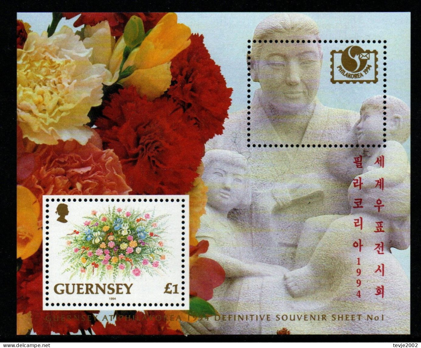 Guernsey 1994 - Mi.Nr. Block 12 - Postfrisch MNH - Blumen Flowers - Guernsey