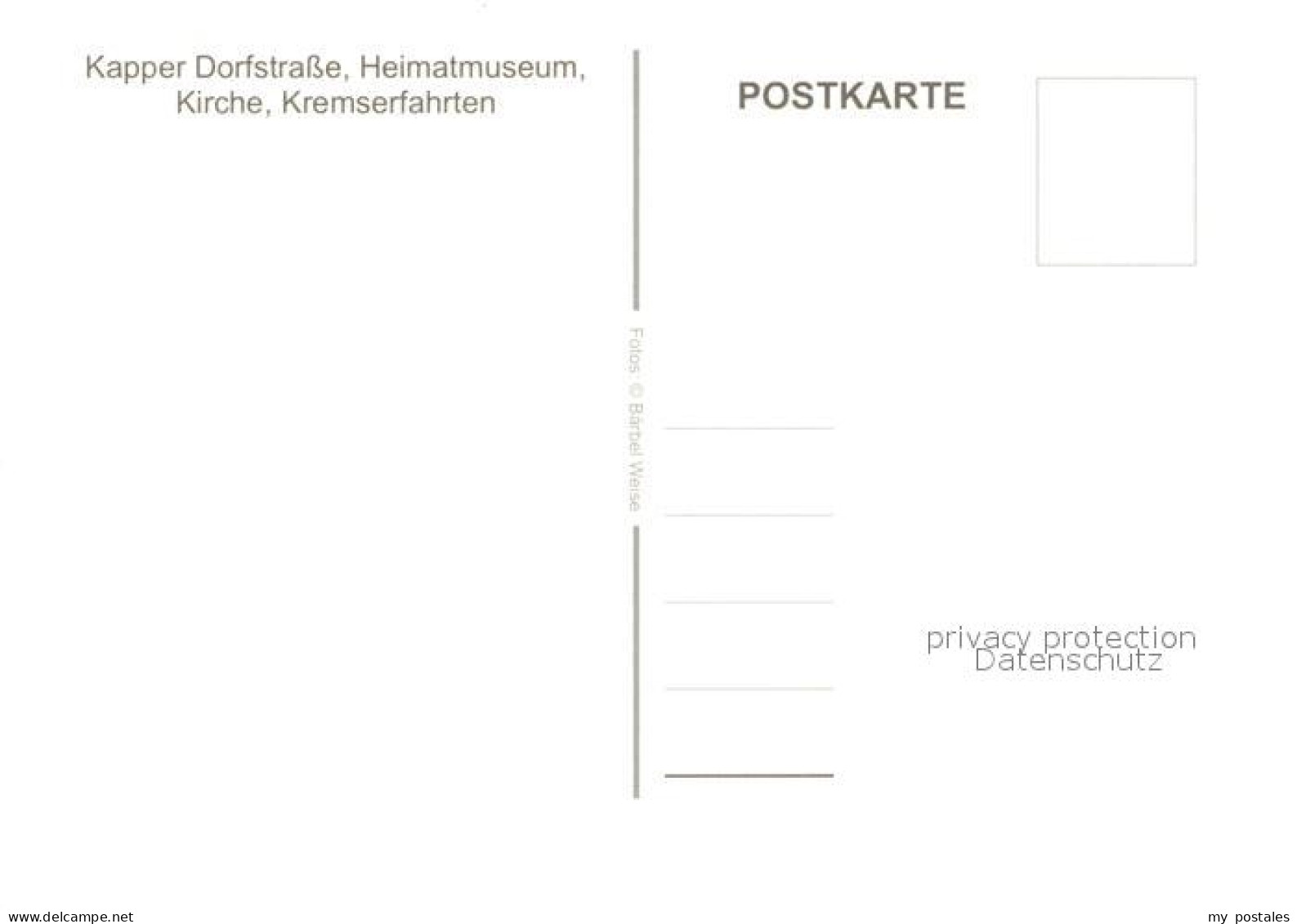 73266570 Kappe Kapper Dorfstrasse Heimatmuseum Kriche Kremserfahrten Kappe - Zehdenick