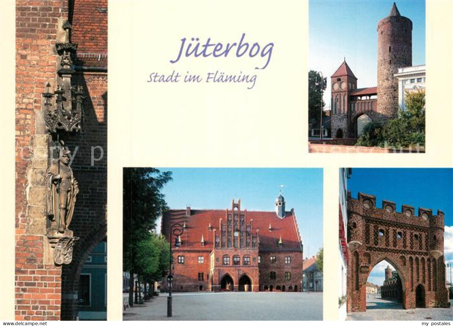 73266569 Jueterbog Figur Am Schloss Rathaus Schlosstor Jueterbog - Jüterbog