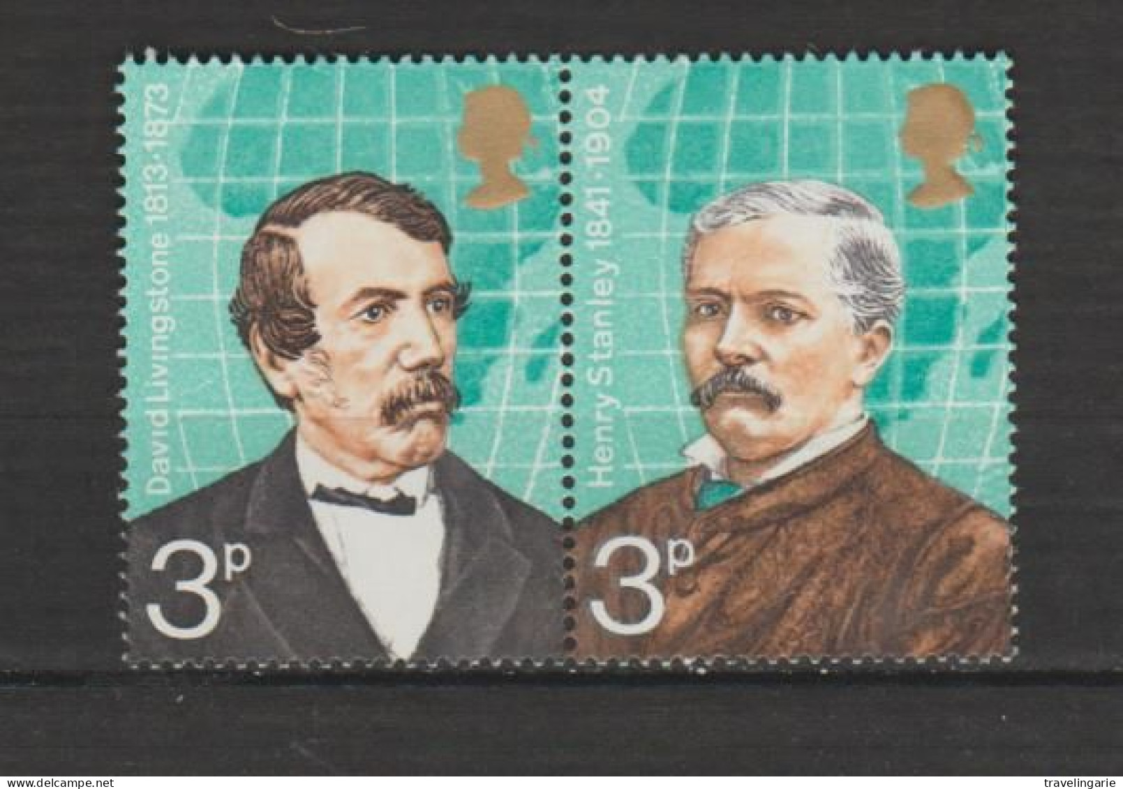 Great Britain 1973 British Explorers Pair Se-tenant MNH ** - Unused Stamps