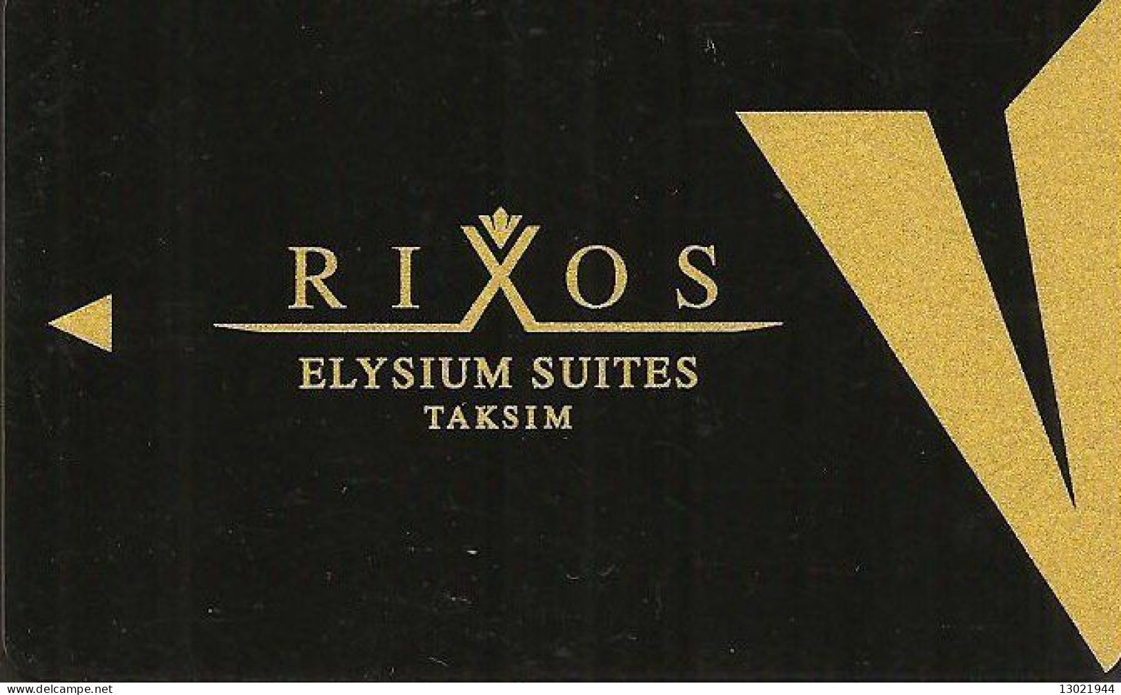 TURCHIA   KEY HOTEL  Rixos Elysium Suites Taksim - Hotel Keycards