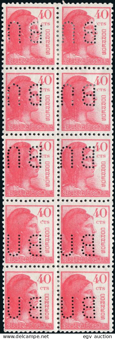 Madrid - Perforado - Edi * 751 Bl. 10 - "BU" (Banco) - Nuovi