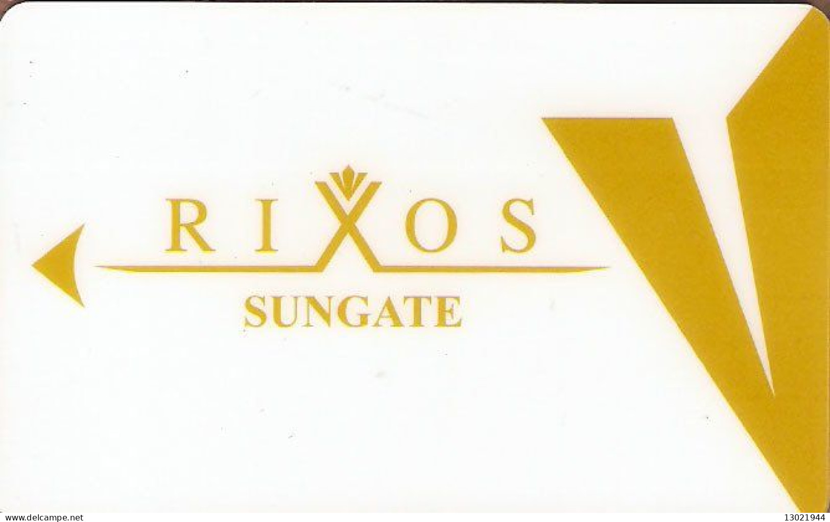 TURCHIA   KEY HOTEL  Rixos Sungate- Kemer - Cartes D'hotel