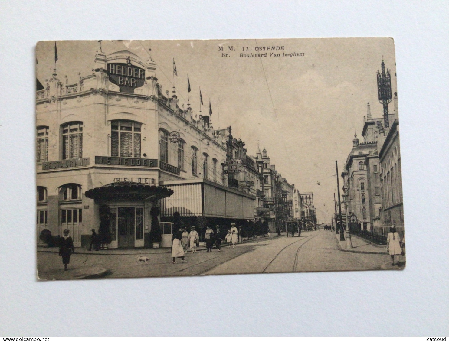 Carte Postale Ancienne (1921) Ostende Boulevard Van Iseghem - Oostende