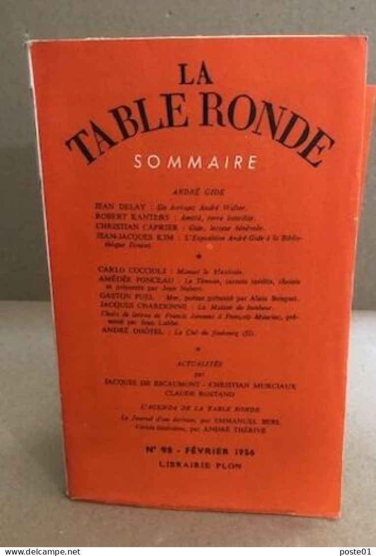 La Table Ronde N° 98 / Andre Gide - Ohne Zuordnung