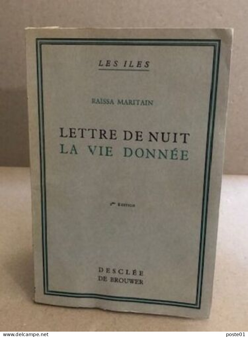 Lettre De Nuit La Vie Donnée - Other & Unclassified