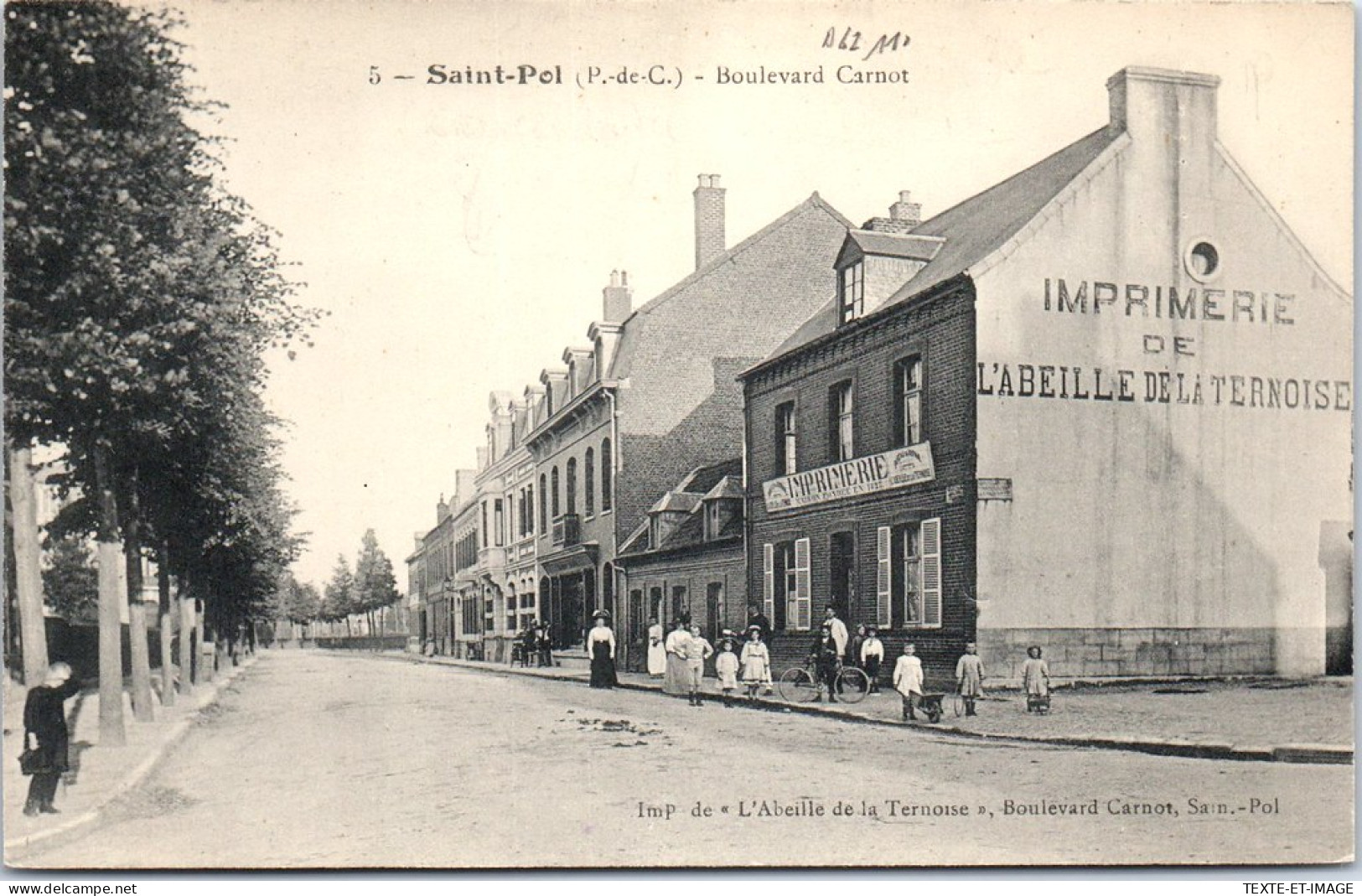 62 SAINT POL - Le Boulevard Carnot. - Saint Pol Sur Ternoise