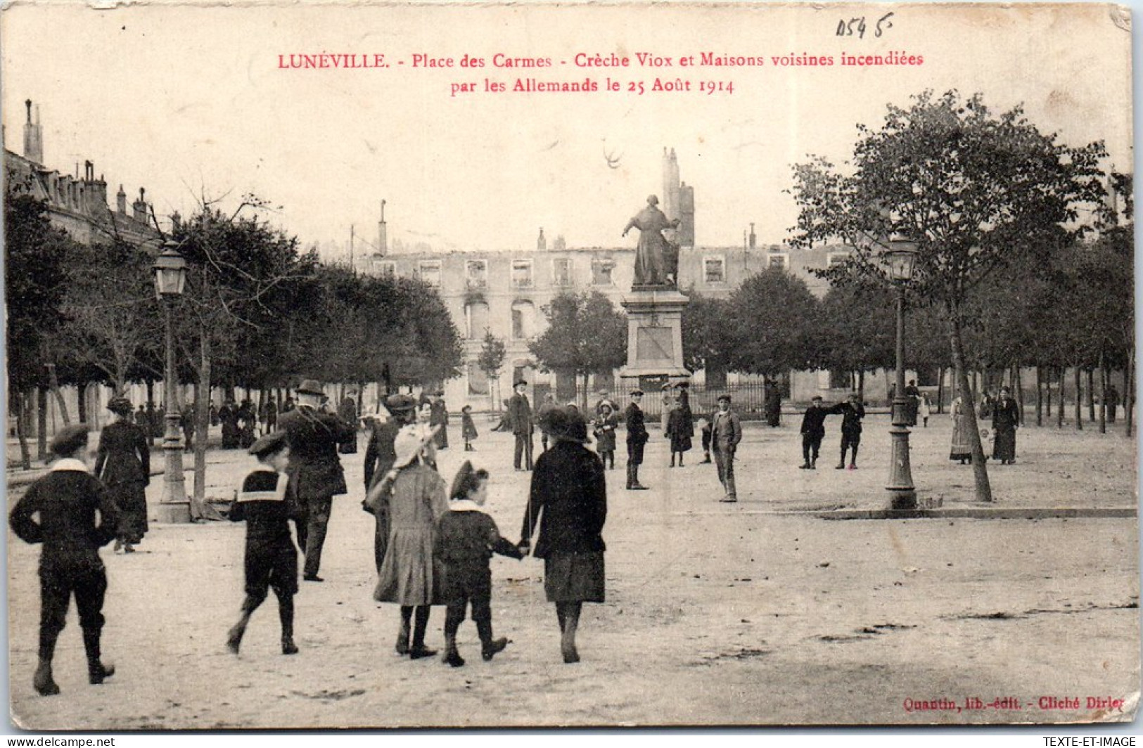 54 LUNEVILLE - La Place Des Carmes  - Luneville