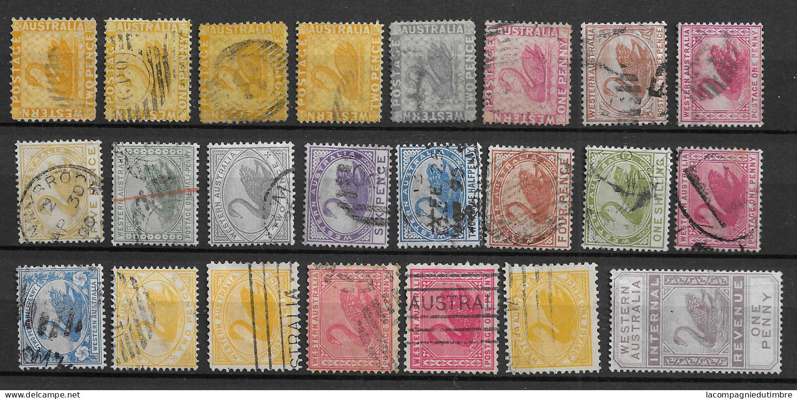Australie Occidentale Petite Collection D'anciens */obl. Bonnes Valeurs. TB - Used Stamps