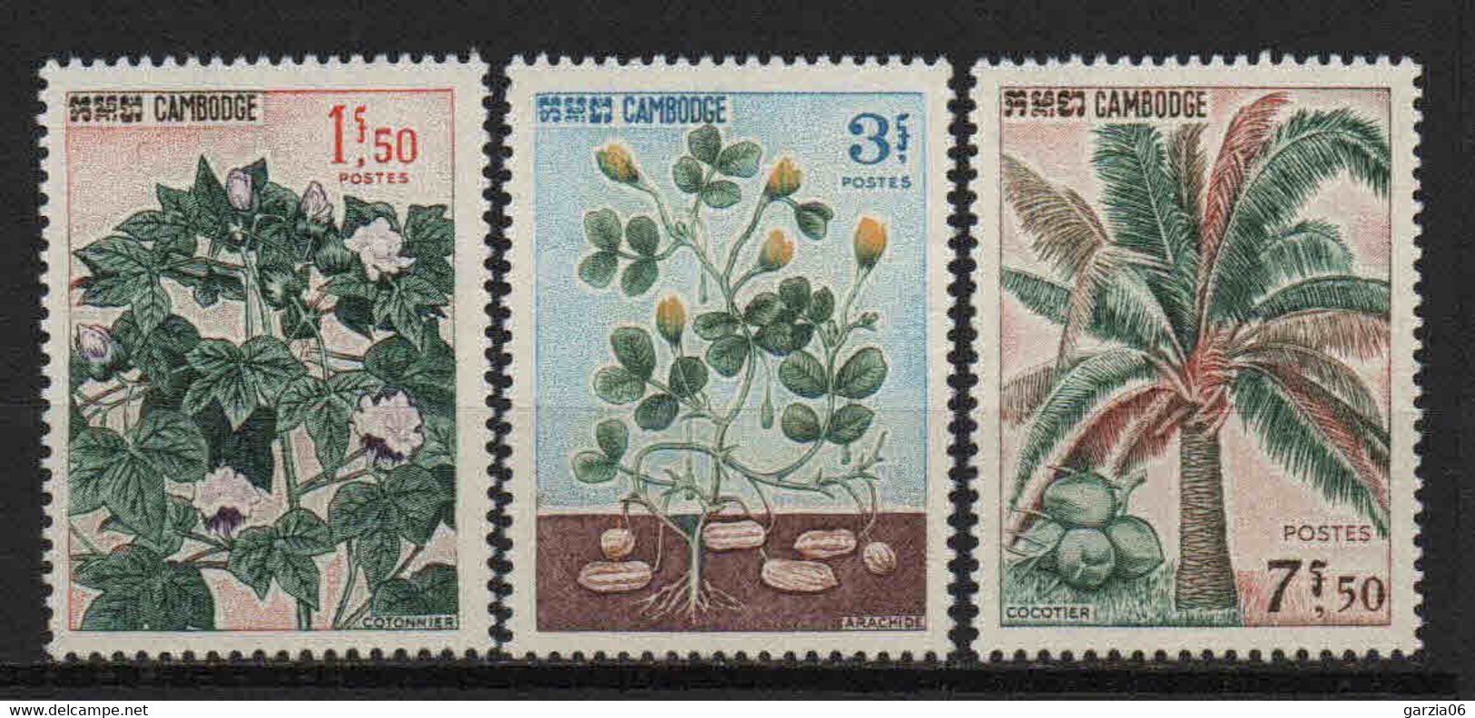Cambodge - 1965  - Plantes    - N° 164 à 166  -  Neufs ** -  MNH - Cambodia