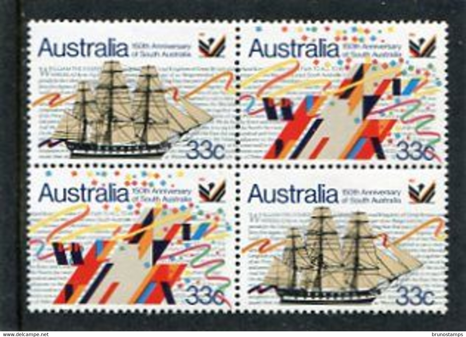 AUSTRALIA - 1986  SOUTH AUSTRALIA  BLOCK OF 4  MINT NH - Mint Stamps