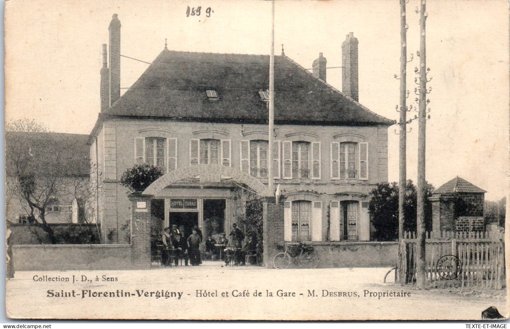 89 SAINT FLORENTIN VERSIGNY - Hotel Et Cafe De La Gare  - Saint Florentin