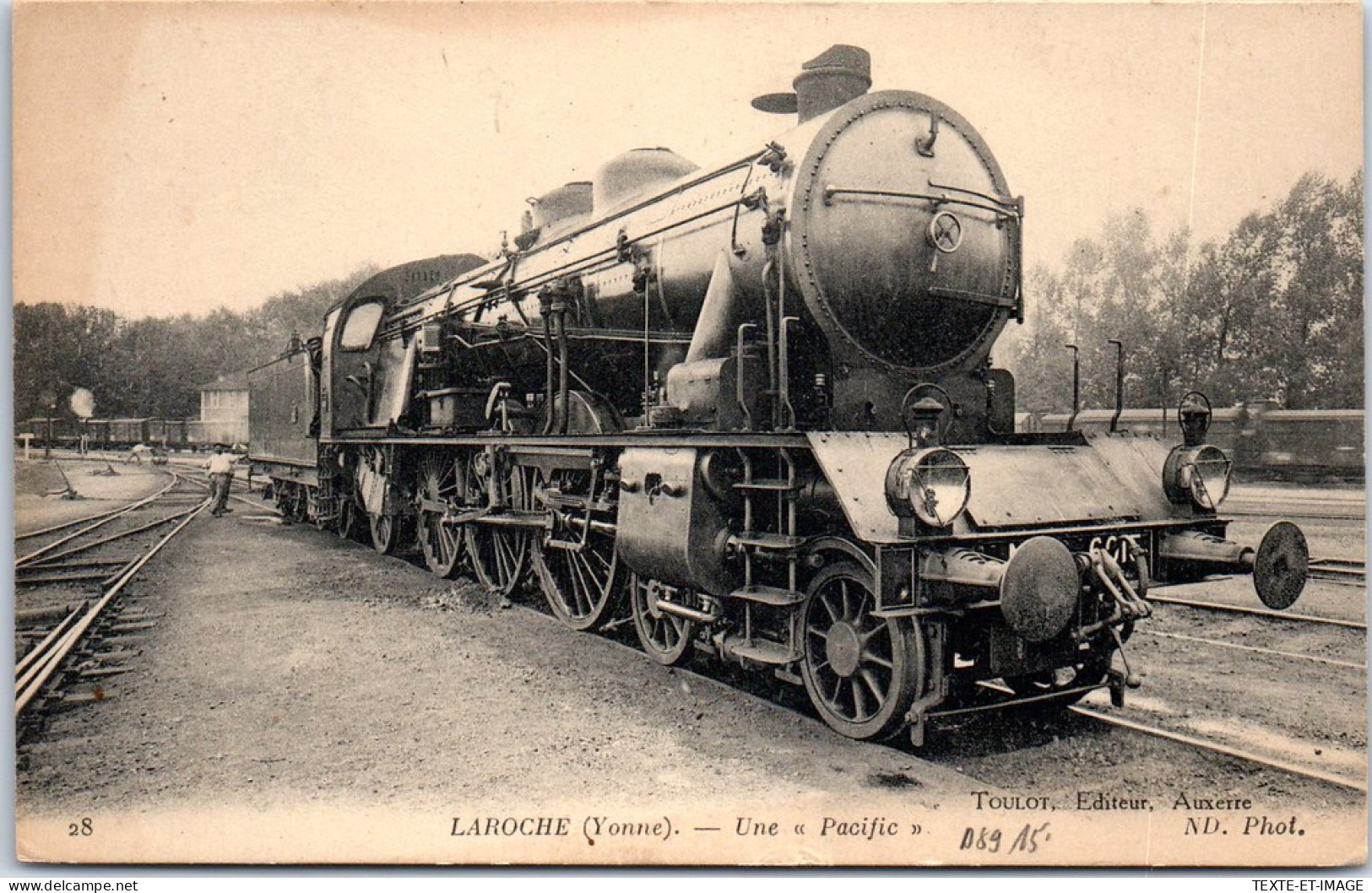 89 LAROCHE - Une Locomotive De Type Pacific  - Migennes