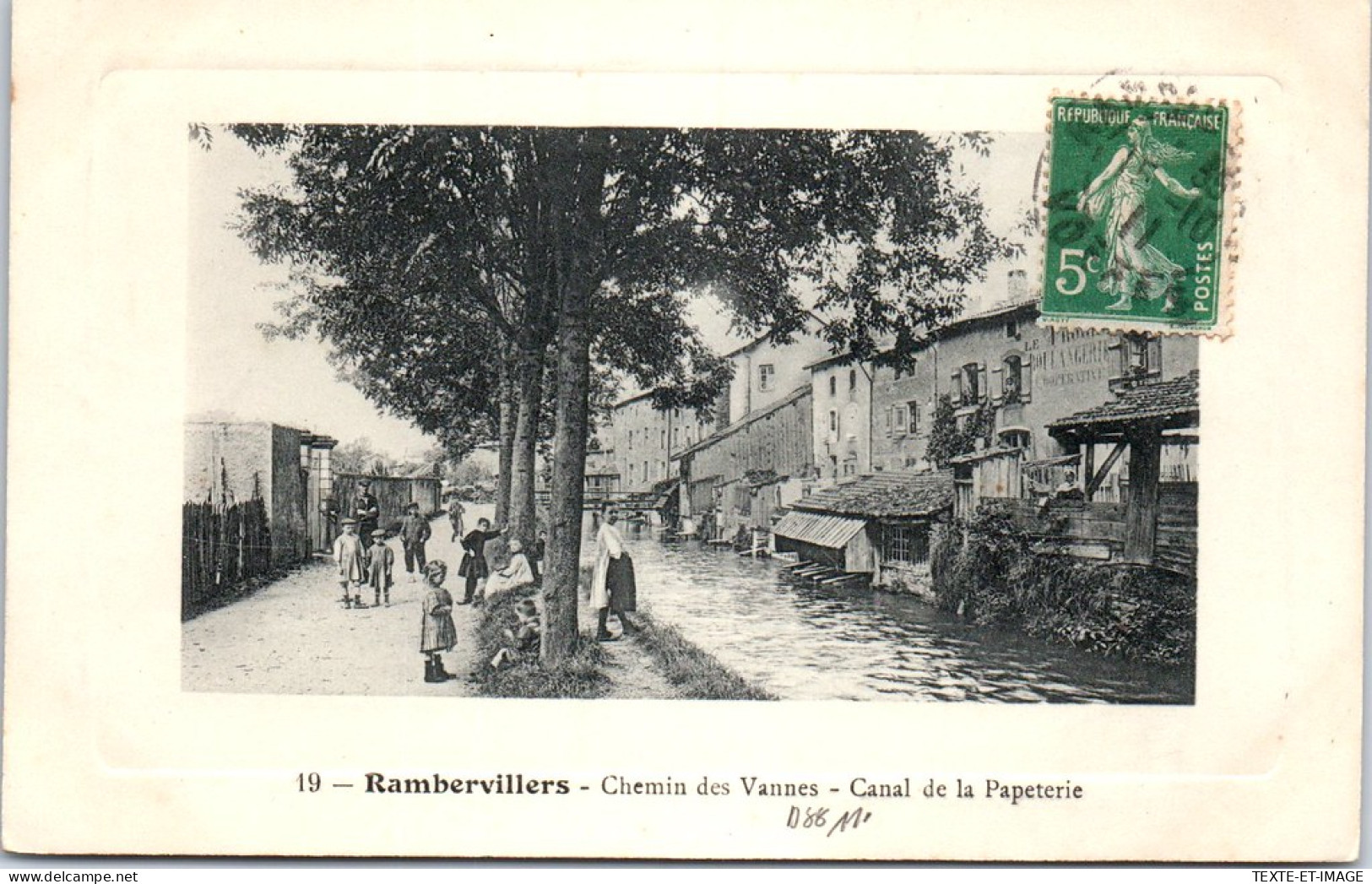 88 RAMBERVILLERS - Chemin Des Vannes, Canal De La Papeterie  - Rambervillers