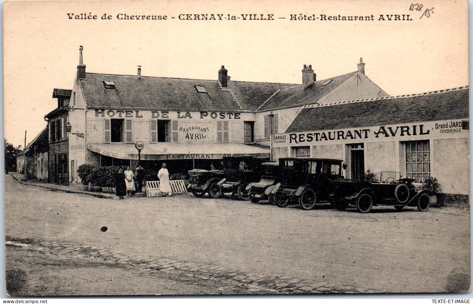 78 CERNAY LA VILLE - Hotel Restaurant AVRIL. - Cernay-la-Ville