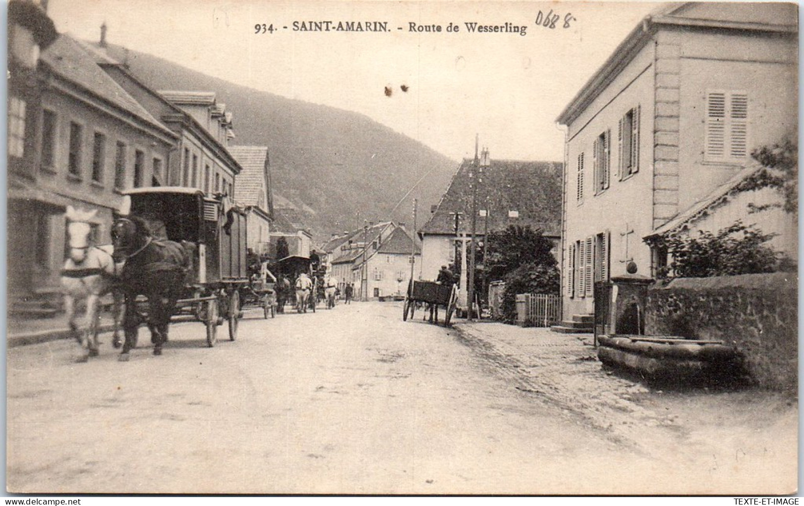 68 SAINT AMARIN - La Route De Wesserling  - Saint Amarin