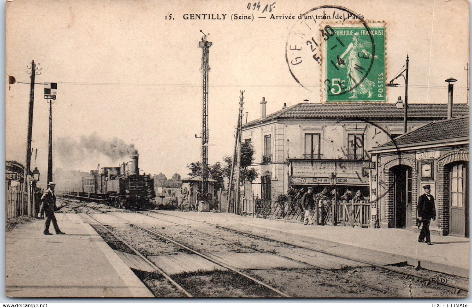 94 GENTILLY - L'arrivee Du Train De Paris - Gentilly