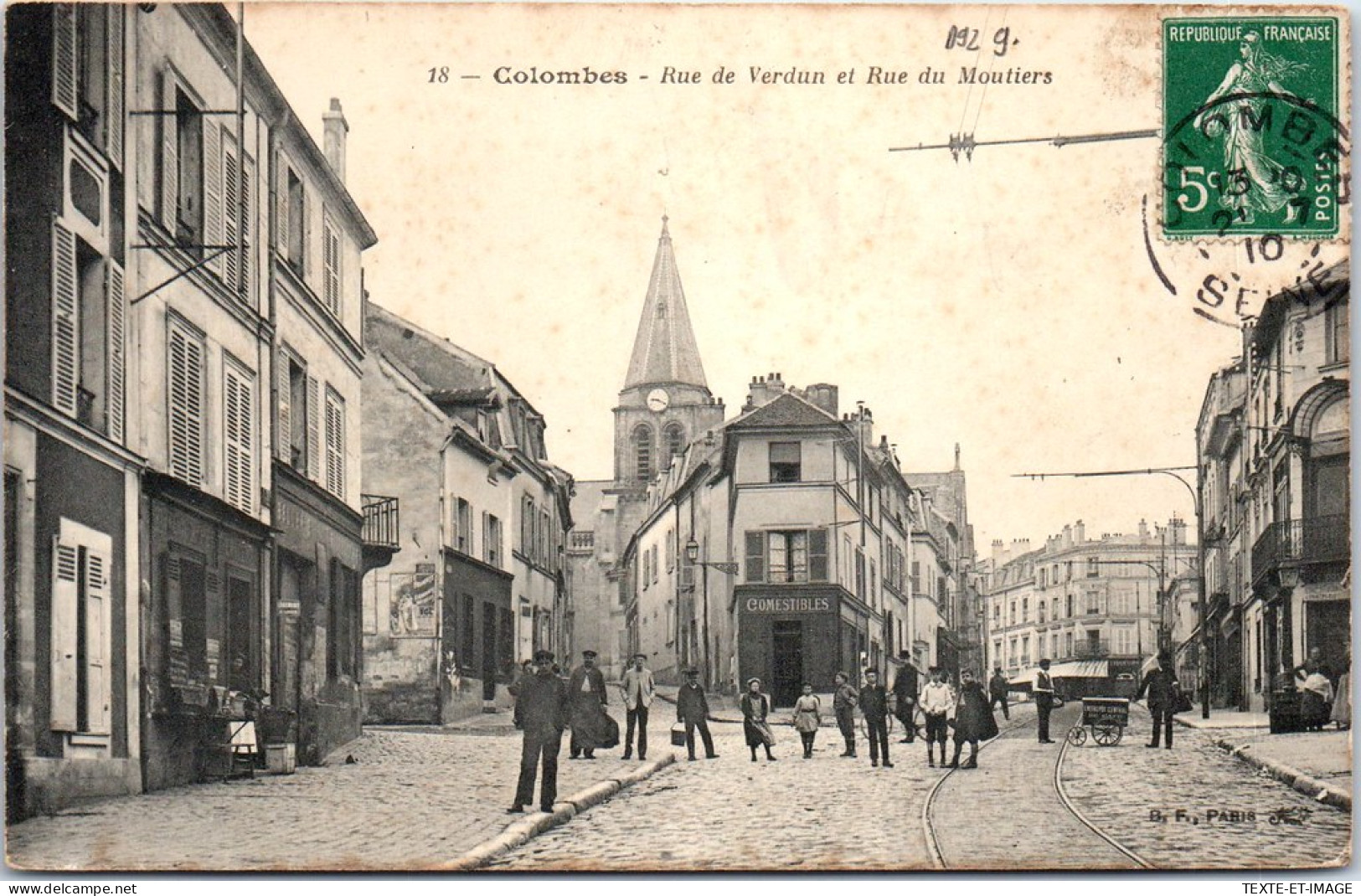 92 COLOMBES - Rue De Verdun Et Du Moutiers  - Colombes