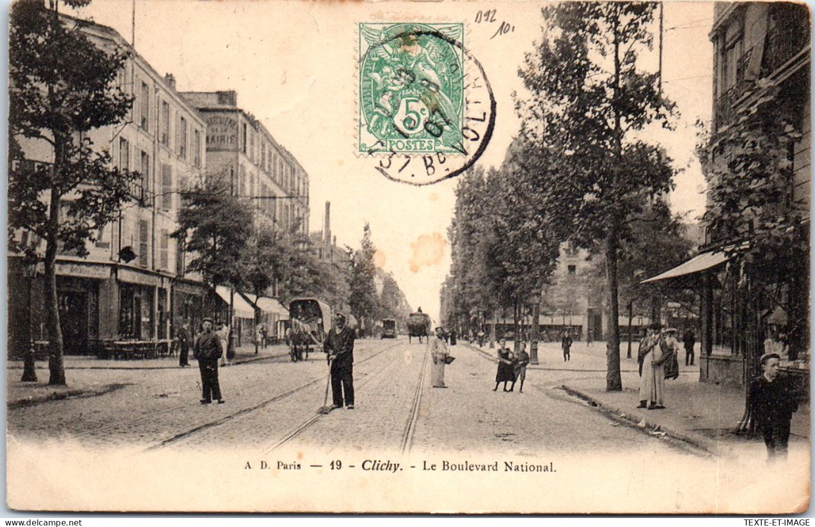 92 CLICHY - Le Boulevard National. - Clichy