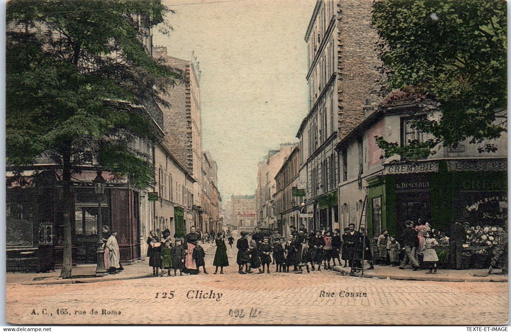 92 CLICHY - La Rue Cousin  - Clichy