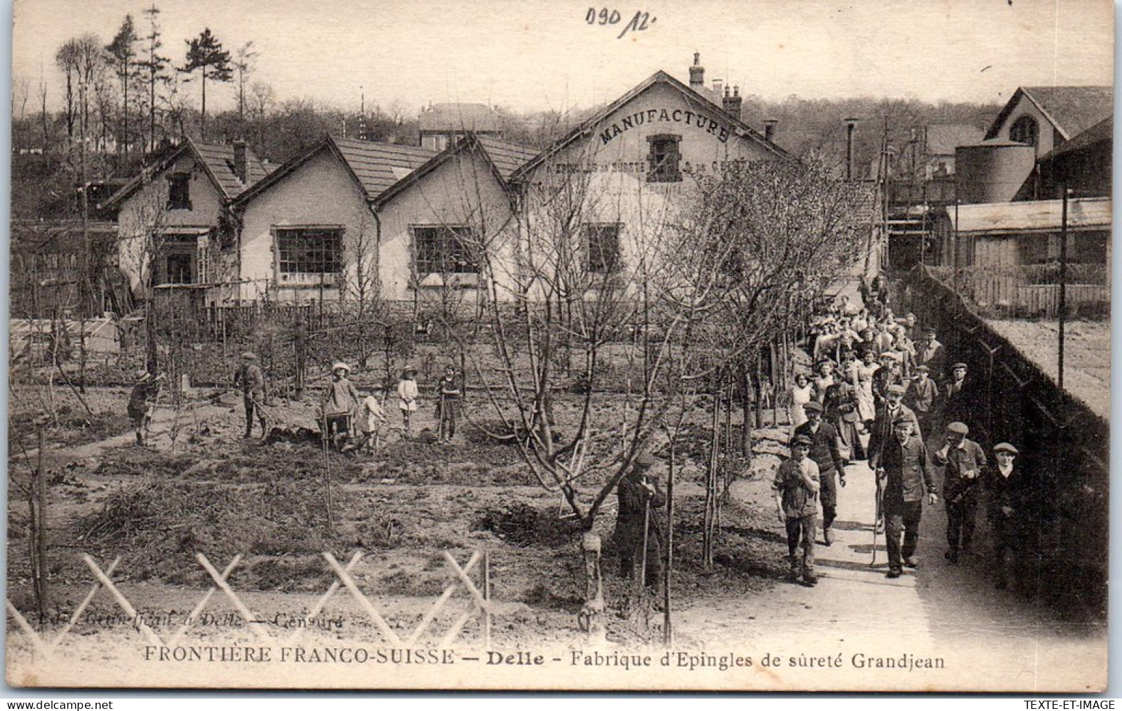 90 DELLE - La Fabrique D'epingle De Surete Grandjean  - Delle