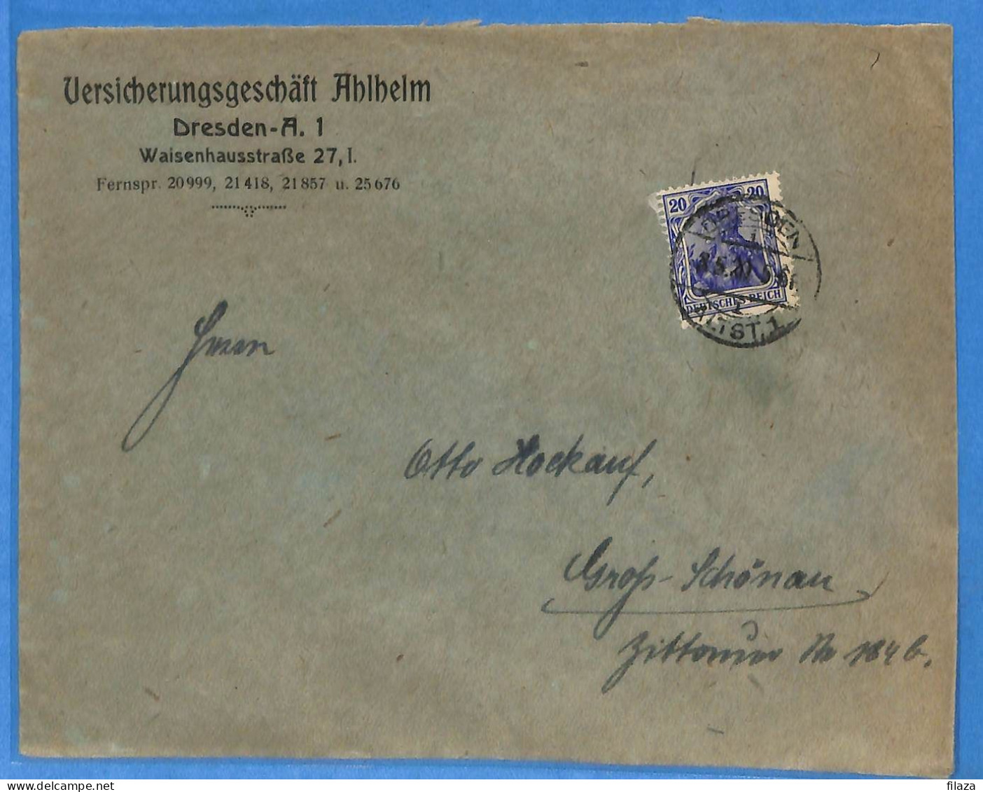 Allemagne Reich 1920 - Lettre De Dresden - G32947 - Cartas & Documentos